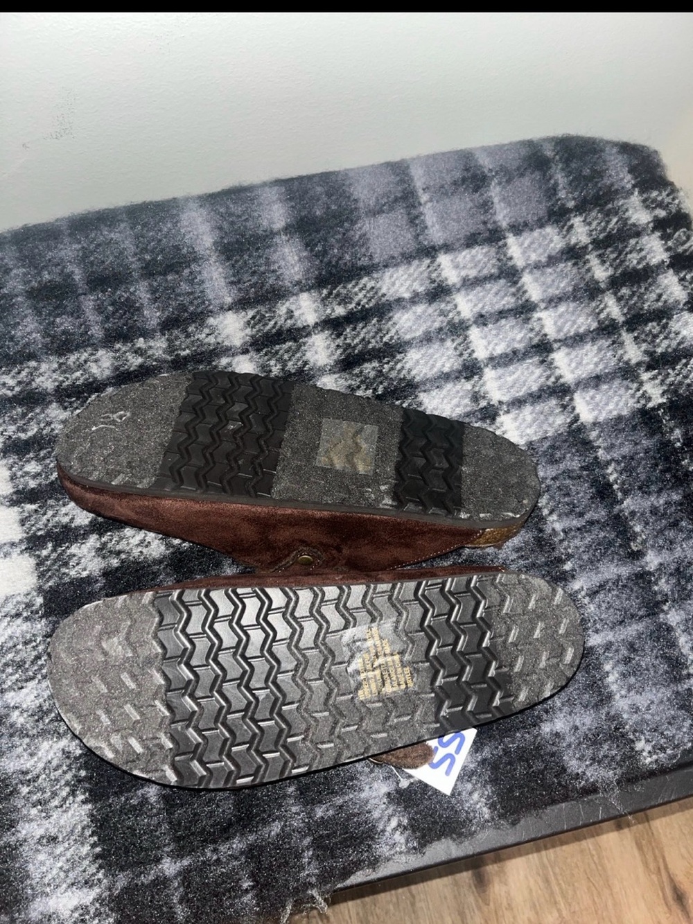 White Mountain Brown Suede Clog Mules with Buckle - Picture 6 of 6